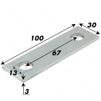 Перемычка LTO (литий-титанат) 66160 2 отверстия 3мм